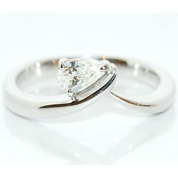 天然 ダイヤモンド- 0.226ct/SI-2/Jカラー ペアシェイプカット 