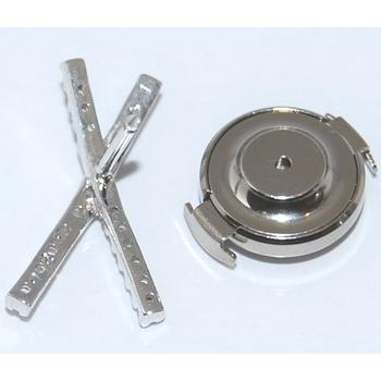 K18WG ダイヤモンド-0.20ct エックス/X/クロスデザイン オリジナル ラペルピン/ピンバッジ_2