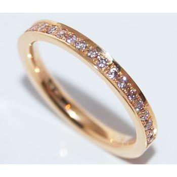 天然 ピンクダイヤモンド-0.207ct シンプル 一文字デザイン K18ピンク 