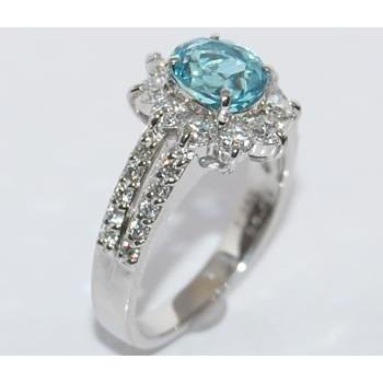 パライバトルマリン-1.448ct&ダイヤモンド-0.95ct 豪華 プラチナ