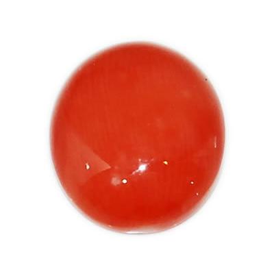 コーラル-珊瑚 朱色 オーバルカボッション ルース 約11.8×9.9ｍｍ |  | 03