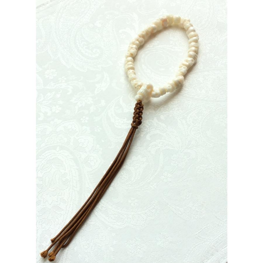 天然さんご 骸骨彫り念珠 正絹アミ紐房 魔除け お守り