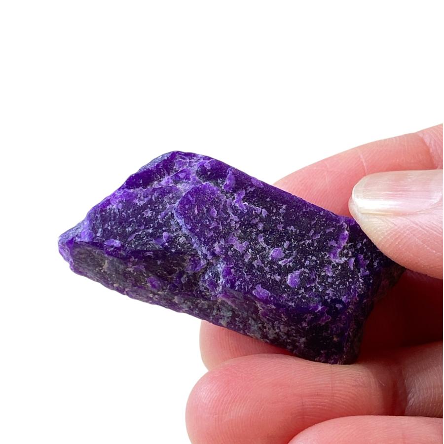 濃紫　スギライト原石 53.510ct  ヒーリングストーン　GRJソーティング付　天然石一点物の画像