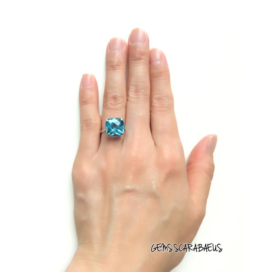 Pt ブルートパーズリング 11月誕生石 : ジュエリースカラベ - 通販