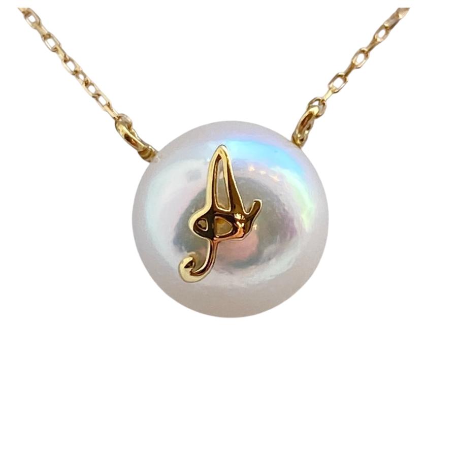 【K18刻印✨テリ強】 あこや真珠 ネックレス ペンダント ベビーパール 6.8 K18刻印✨テリ強】 あこや真珠 ネックレス ペンダント ベビー