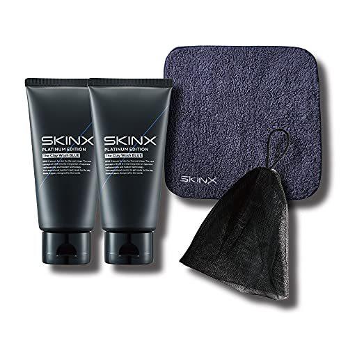 洗顔 メンズ クレイ 乾燥肌 Skinx 敏感肌 毛穴 黒ずみ 密着泡 80g 2個セット 洗顔ネット 今治タオルつき 洗顔料 Www Finstart Hr