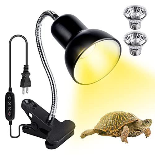 爬虫類ライト 亀ライト両生類用ライト 安全shopping Uva Uvb 両生類ヒーター クリップスタンド Uva Uvbライト 爬虫類用 亀 無段階調光 4つ調光モード