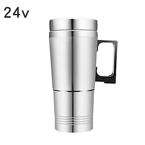 注目の Macolauder 車載電気ケトル 100 300ml 24vトラック用 加熱 保温水筒 ステンレスボトル 魔法瓶 車中泊 コーヒー シルバー 公式店舗 Turningheadskennel Com