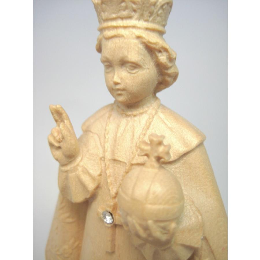 創業100年《レーピ》木彫り イエス キリスト像 15cm「プラハの