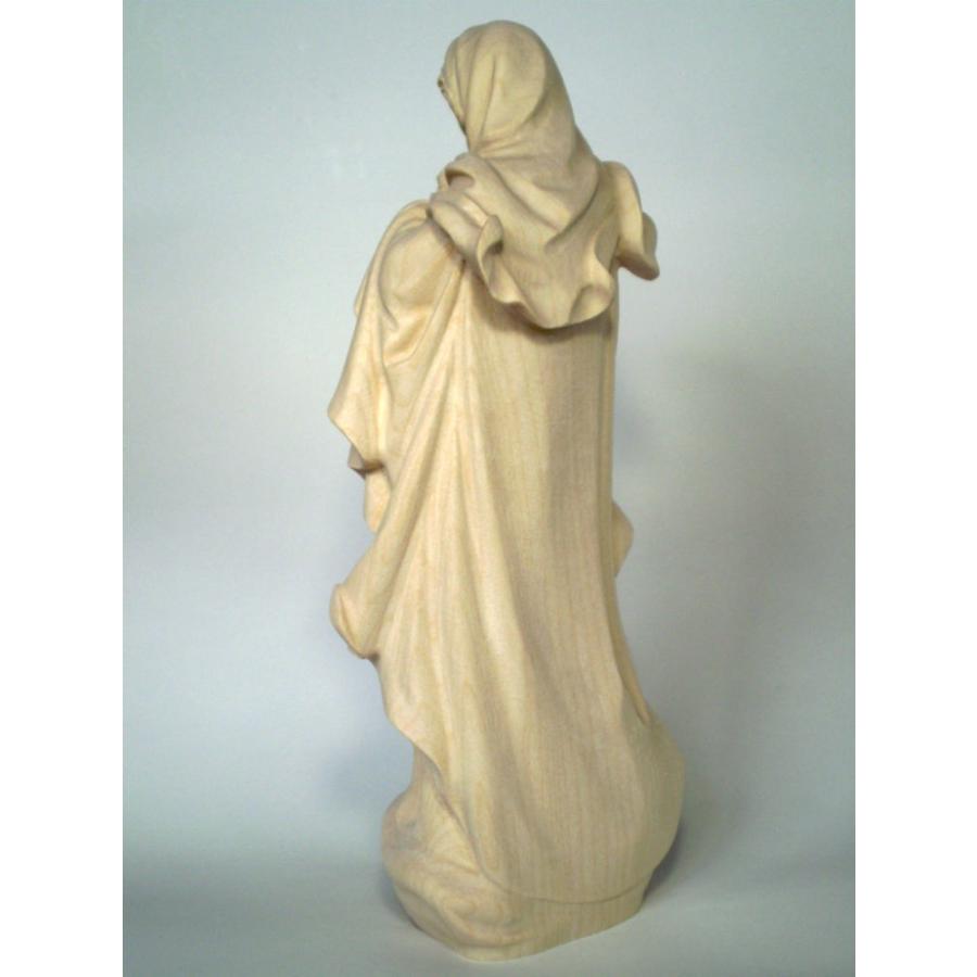 創業100年《レーピ》木彫り 聖母マリア像 20cm「ルネサンス」聖母子像