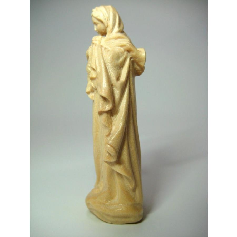 創業100年《レーピ》木彫り 聖母マリア像 7cm「ルネサンス」聖母子像