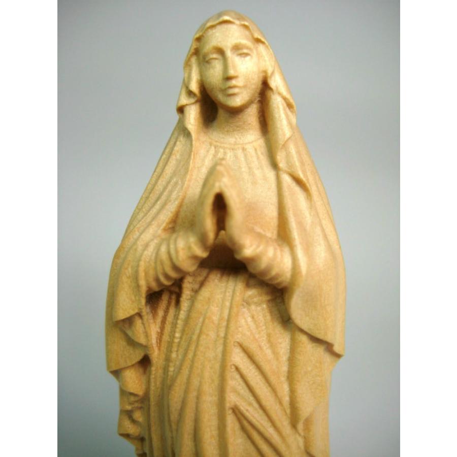 木彫り　マリア像　12cm　カトリック　置物　ルルド　C　マリア様 木彫り マリア像 12cm カトリック 置物 ルルド C マリア様 【公式通販】