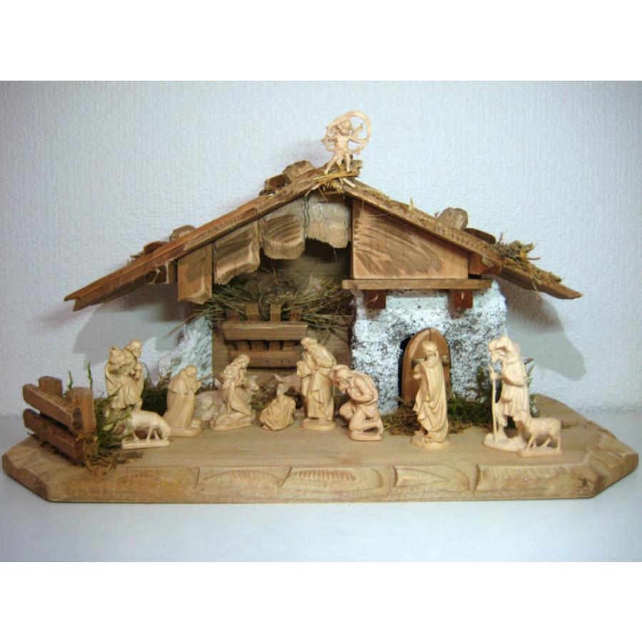 お値下げ‼️とっても素敵！ クリスマス キリスト降臨　人形セット 陶器製 創業100年《レーピ》木彫り クリスマス人形 キリスト降誕セット