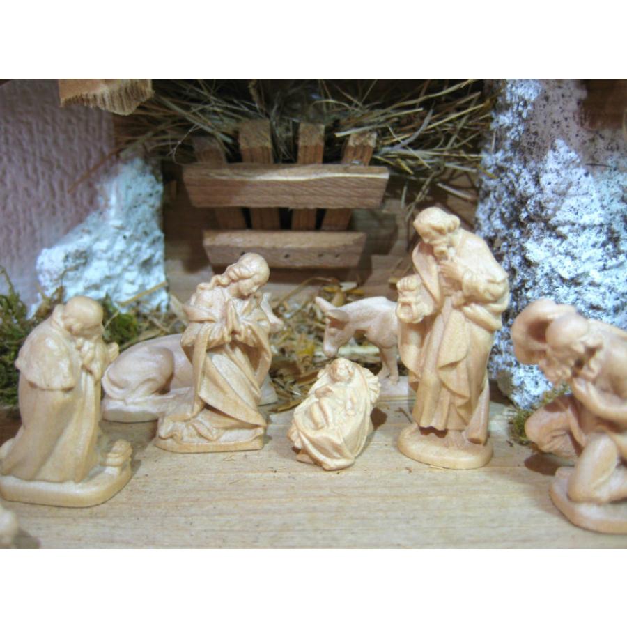 創業100年《レーピ》木彫り クリスマス人形 キリスト降誕セット