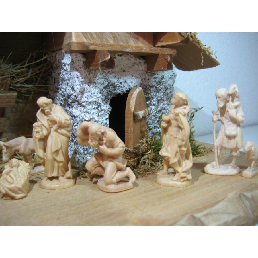 創業100年《レーピ》木彫り クリスマス人形 キリスト降誕セット