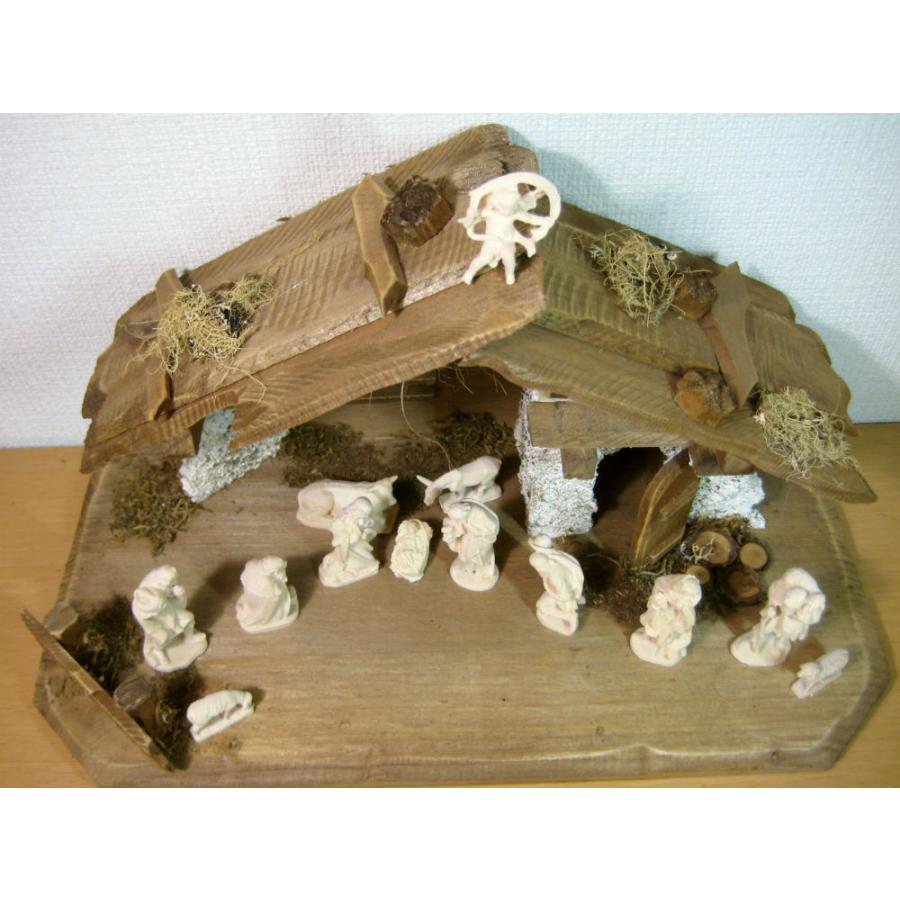 創業100年《レーピ》木彫り クリスマス人形 キリスト降誕セット