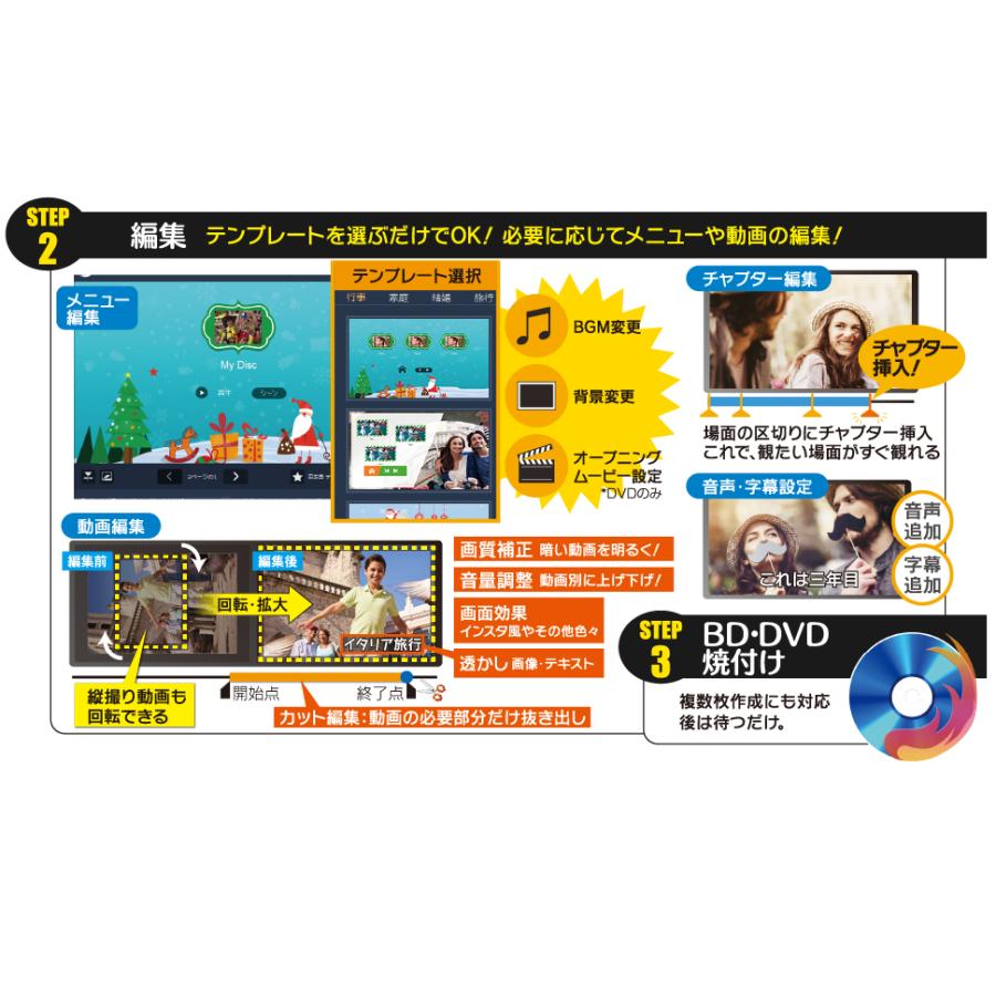 公式］Video to BD/DVD X 〜高品質・簡単 ブルーレイ DVD作成