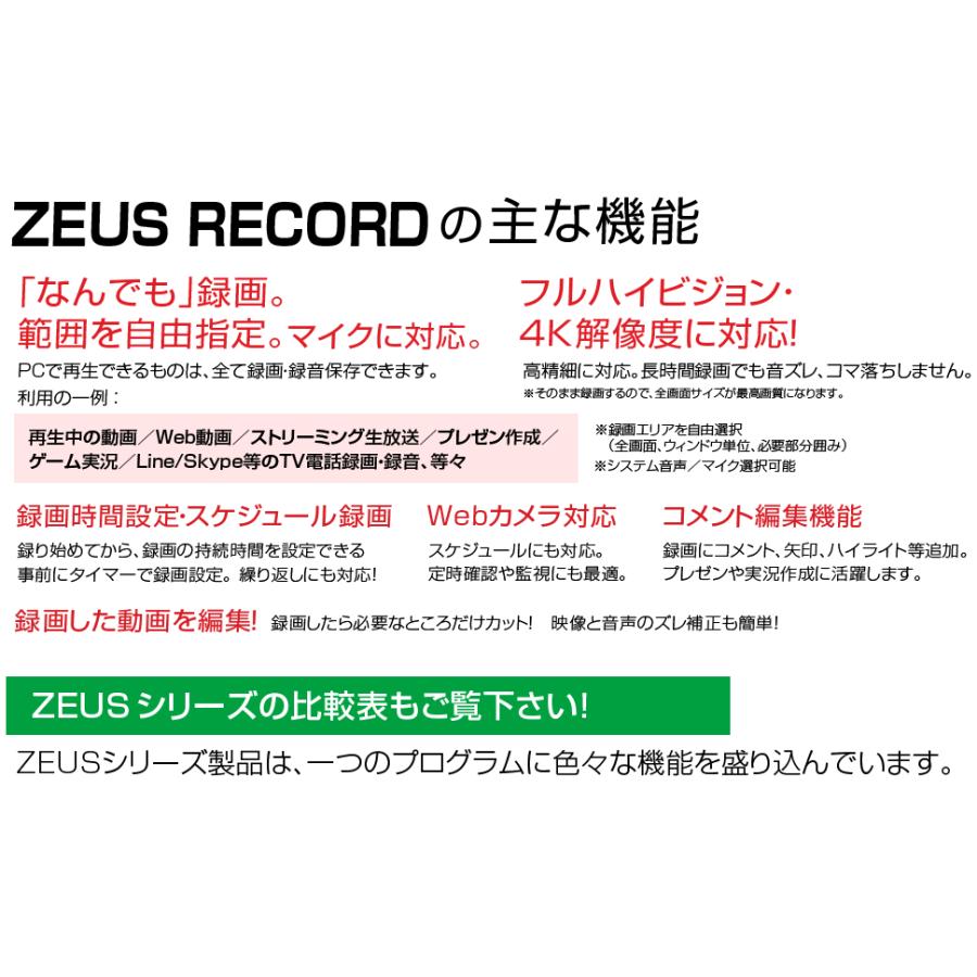 オーバーのアイテム取扱☆ gemsoft ZEUS Record 録画万能 PC画面をビデオ録画
