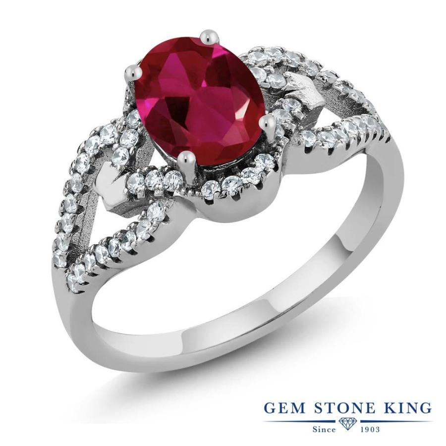 シンセティック ルビー リング レディース 指輪 7月 誕生石 お守り 誕生日プレゼント 女性 ブランド