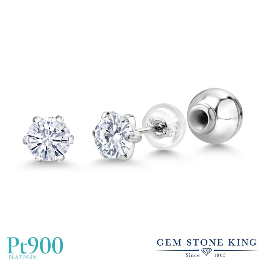 Forever Classic モアサナイト ピアス レディース Pt900 プラチナ ブランド Cro 0001 Rd Cms Fc Pt Gem Stone King 通販 Yahoo ショッピング