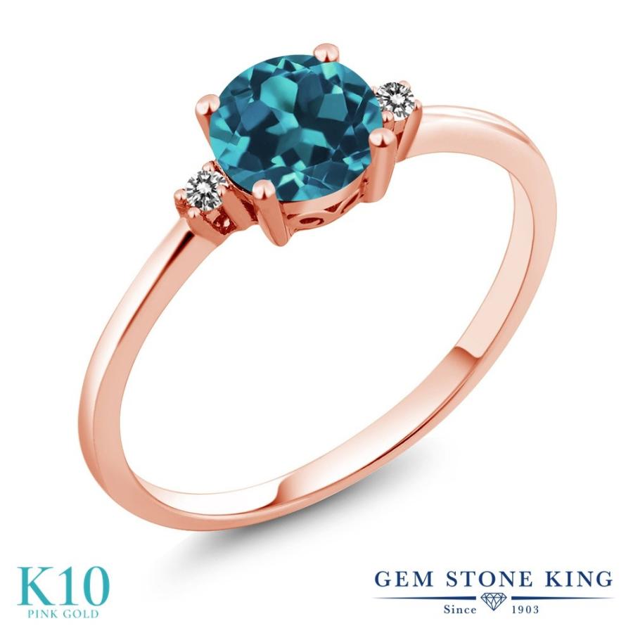 格安即決 天然 ロンドンブルートパーズ 指輪 レディース リング 10金 ピンクゴールド 天然石 11月 誕生石 プレゼント 女性 誕生日 お歳暮 Www sciences Africa