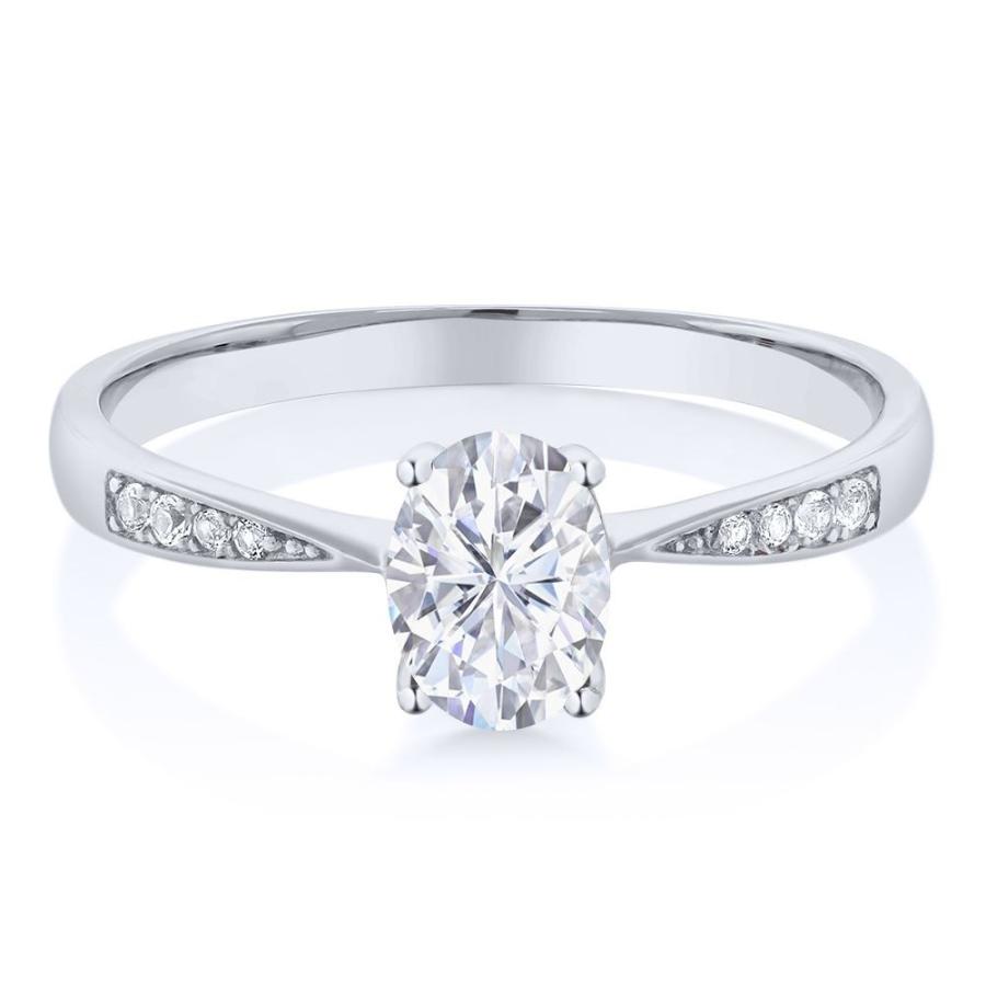 モアサナイト Forever Brilliant リング レディース 指輪 10金 ホワイトゴールド プレゼント 女性 ブランド レディースアクセサリー