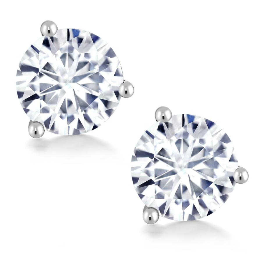 【〜6/6まで出品】 ピアス レディース モアサナイト Forever One GHI 14金 ホワイトゴールド プレゼント 女性 ブランド 【HOV1968158217】(69388円)