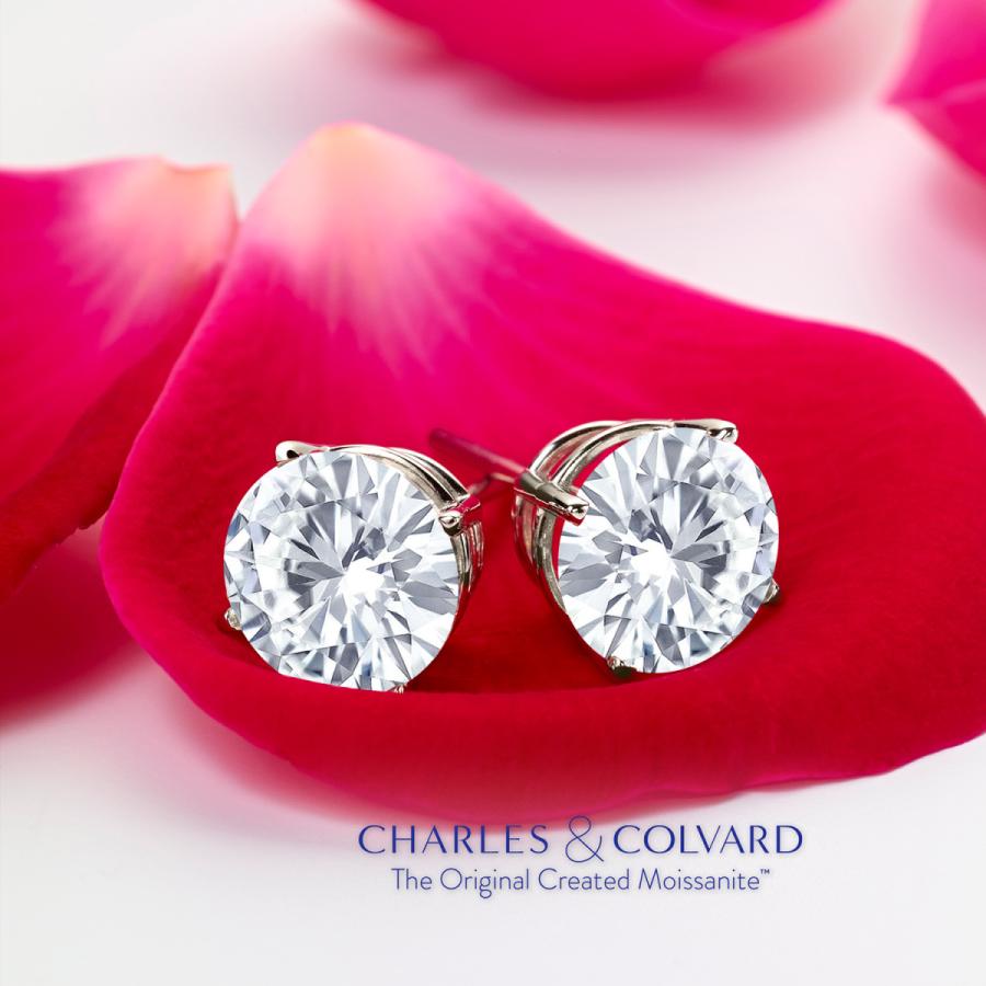 【公式】 ピアス レディース モアサナイト Forever One GHI 14金 ホワイトゴールド プレゼント 女性 ブランド 【FKP1613940677】(56900円)