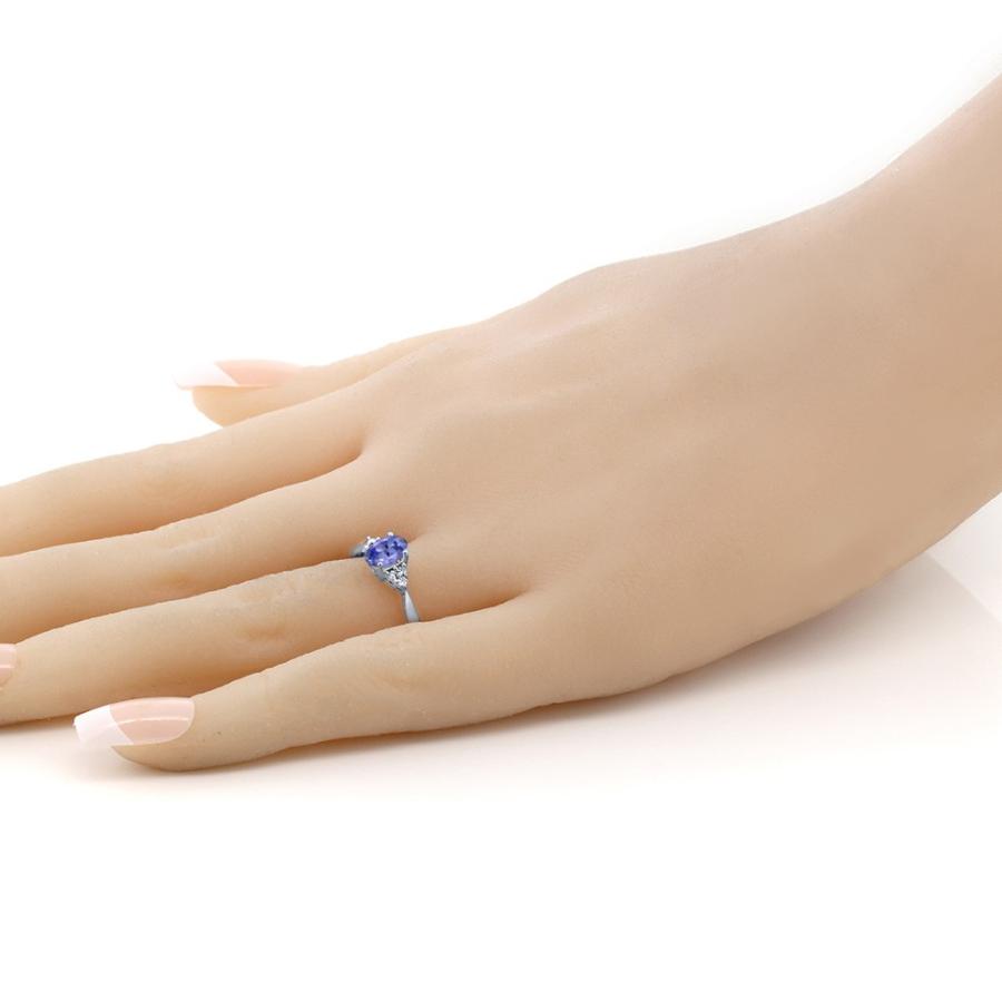 【希少品】 天然 タンザナイト リング レディース 指輪 14金 ホワイトゴールド 天然石 12月 誕生石 ブランド 【CEG7786049965】(27450円)