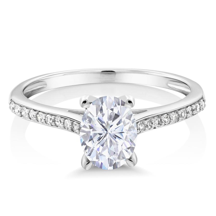 【タイムセール】 モアサナイト Forever Brilliant リング レディース 指輪 10金 ホワイトゴールド プレゼント 女性 ブランド 【BCD7090835471】(24999円)