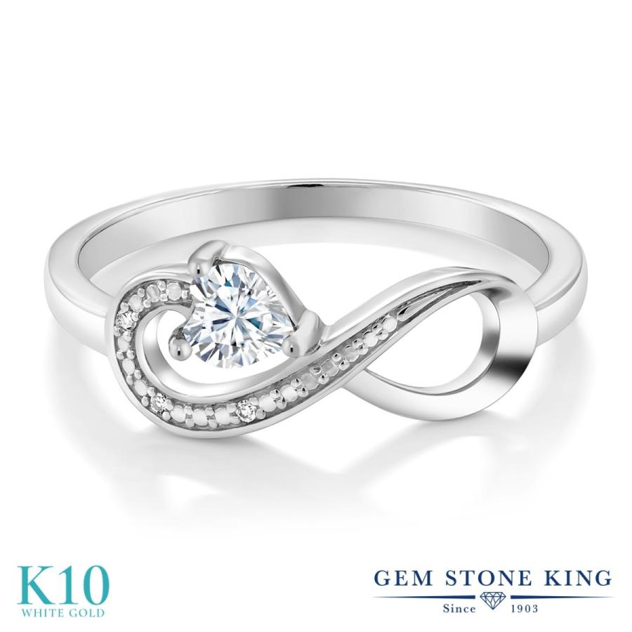【数量限定アウトレット品】 モアサナイト Forever Brilliant リング レディース 指輪 10金 ホワイトゴールド プレゼント 女性 ブランド 【PET7105270202】(25050円)