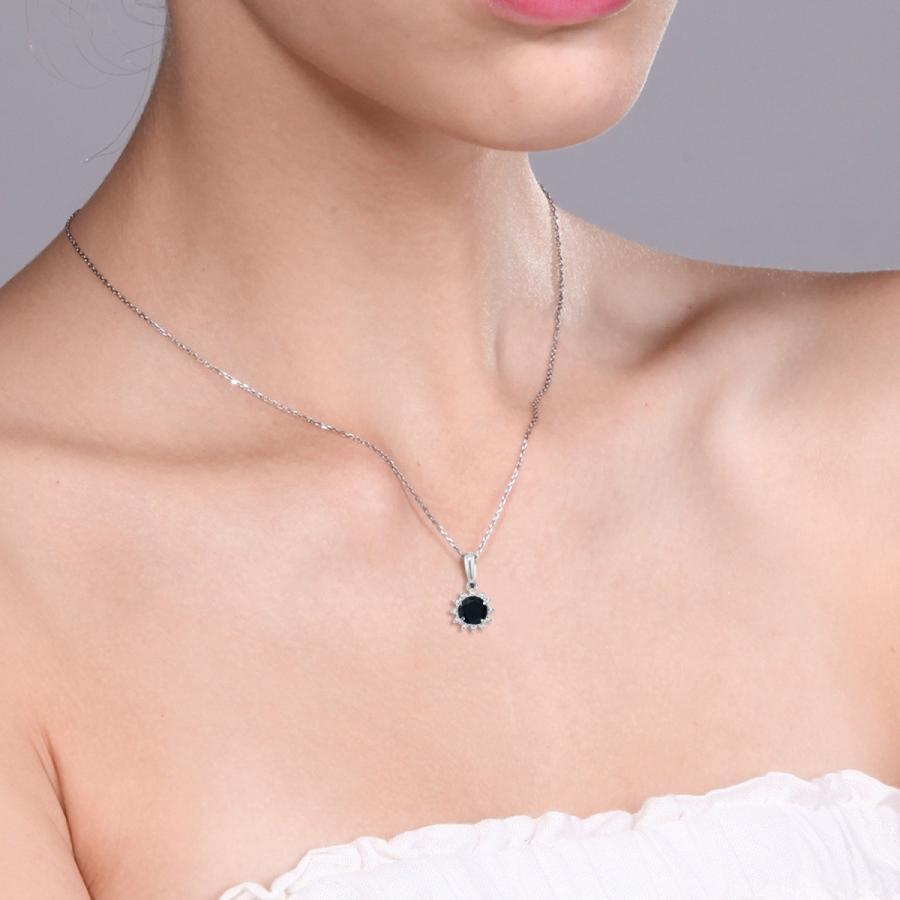 【値下げ・名盤】 天然 オニキス ネックレス レディース 18金 ホワイトゴールド 天然石 8月 誕生石 ブランド 【MYK7420957143】(26163円)