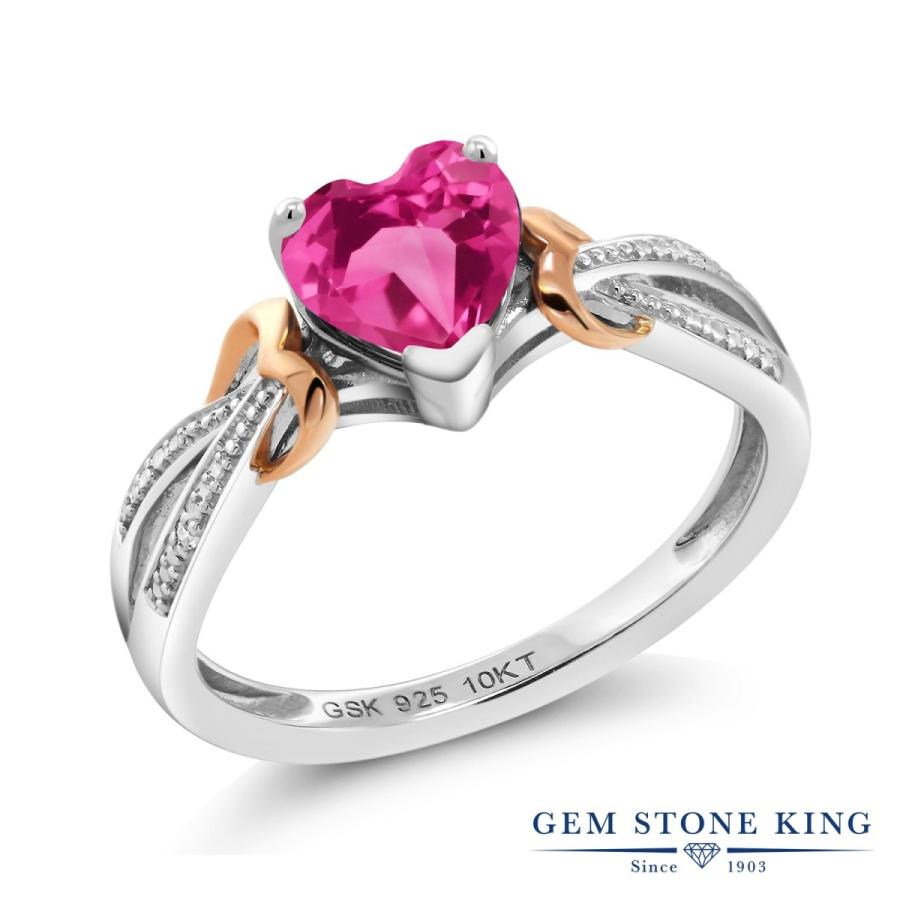 天然 ミスティック トパーズ リング レディース 指輪 ピンクゴールド＆シルバー925 天然石 お守り ブランド