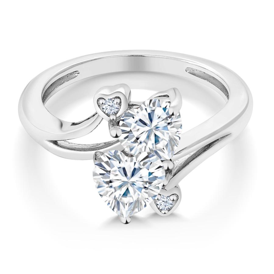 【正規品】 モアサナイト リング レディース 指輪 10金 ホワイトゴールド プレゼント 女性 ブランド 【F7189203450】(25346円)