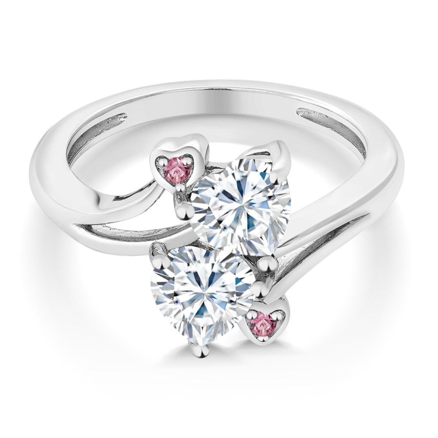 【メール便】 モアサナイト リング レディース 指輪 10金 ホワイトゴールド プレゼント 女性 ブランド 【DGJ8395812474】(29600円)