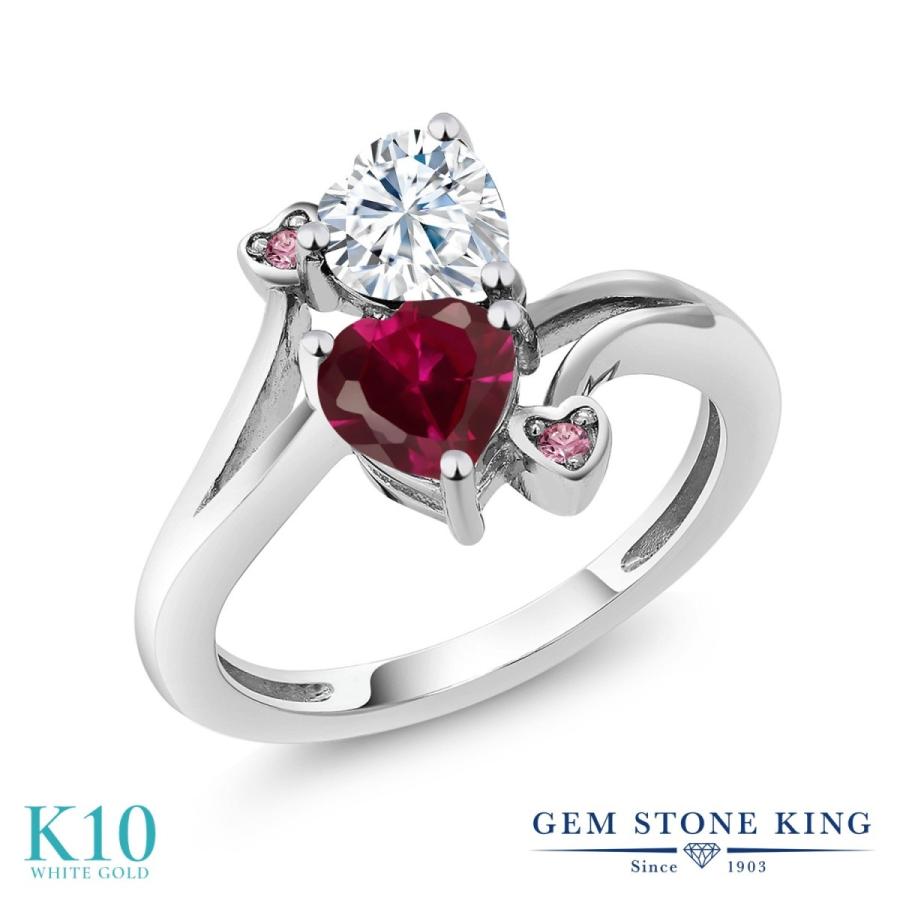 モアサナイト リング レディース 指輪 10金 ホワイトゴールド プレゼント 女性 ブランド(24244円)