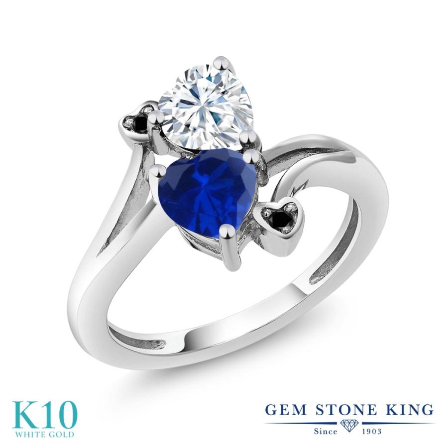 モアサナイト リング レディース 指輪 10金 ホワイトゴールド プレゼント 女性 ブランド(26300円)