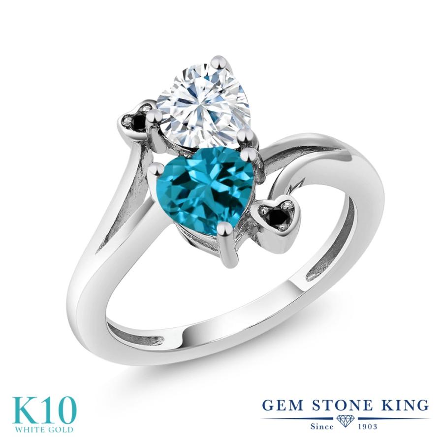 モアサナイト リング レディース 指輪 10金 ホワイトゴールド プレゼント 女性 ブランド(24564円)