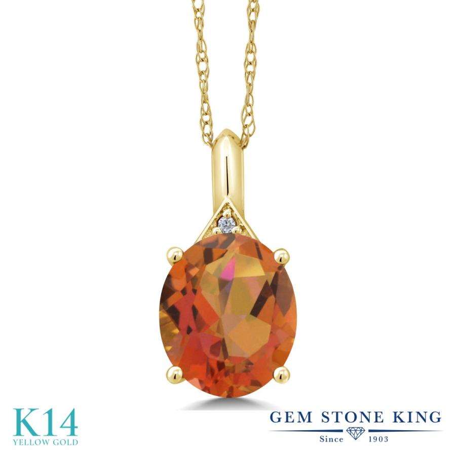 天然 ミスティック クオーツ ネックレス レディース 14金 イエローゴールド 天然石 お守り ブランド