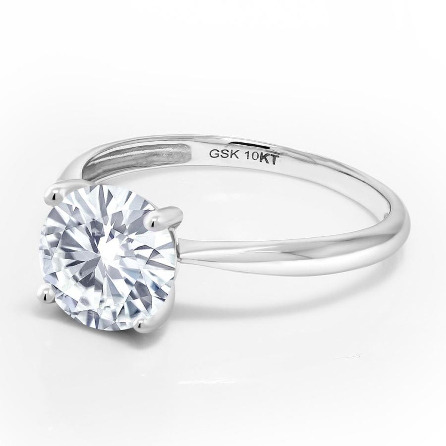 モアサナイト Forever Brilliant リング レディース 指輪 10金 ホワイトゴールド プレゼント 女性 ブランド ブランド 指輪 プレゼント Forever Brilliant 10金 レディース リング モアサナイト ホワイトゴールド 女性