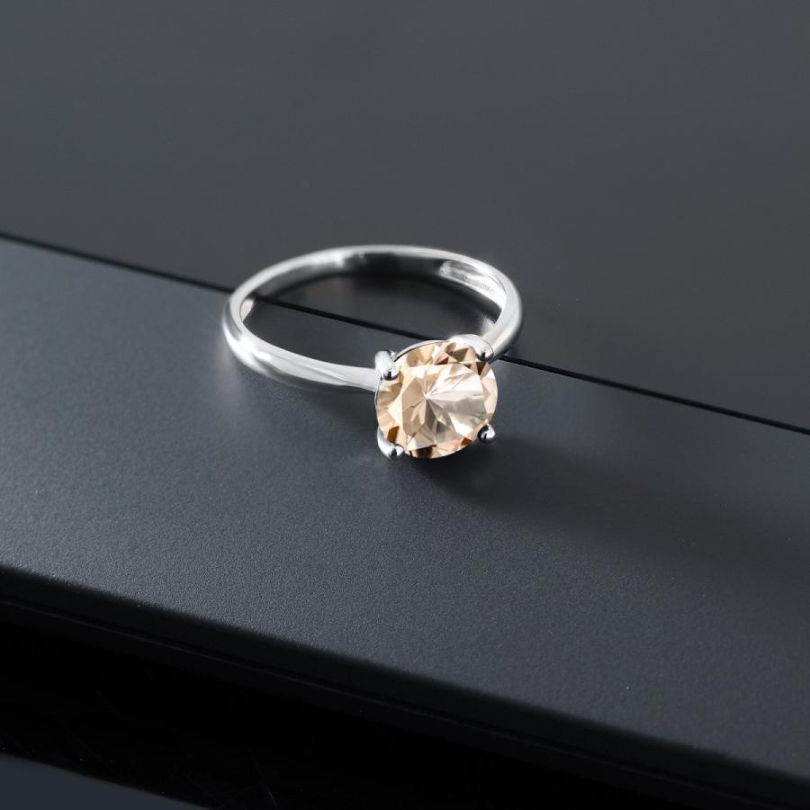 【希少】 天然 モルガナイト リング レディース 指輪 10金 ホワイトゴールド 天然石 4月 誕生石 ブランド 【UOI9360082012】(33000円)