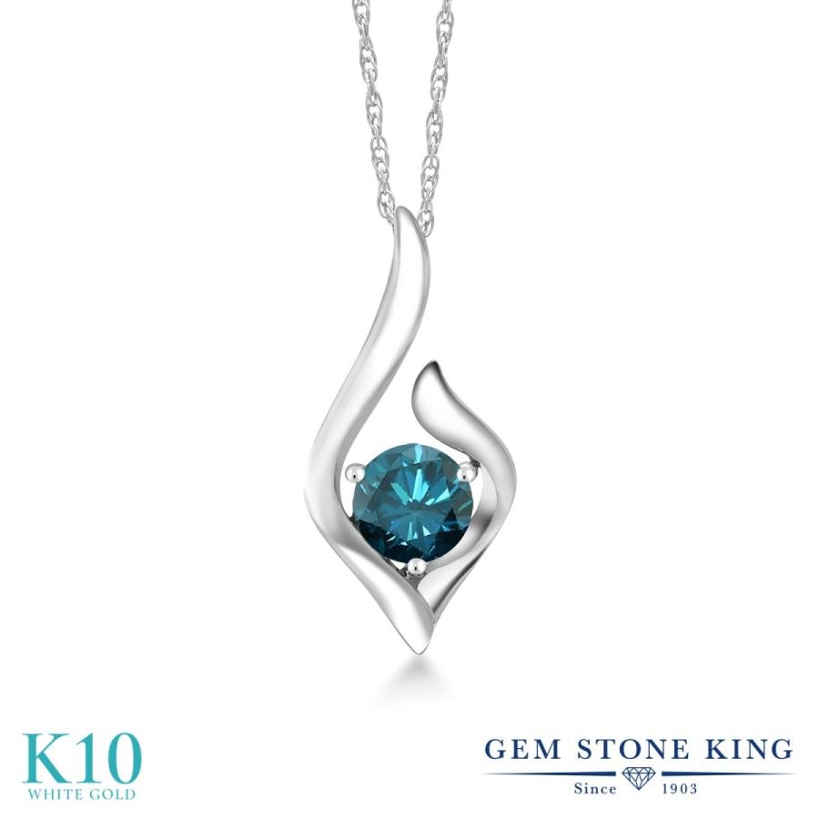 上品 ホワイトゴールド 10金 ブルーダイヤモンド 天然 レディース ネックレス ブランド 人気 ブルーダイヤモンド レディース ネックレス 天然石 ブランド 彼女 妻 クリスマスプレゼント 誕生石 4月 レディースアクセサリー