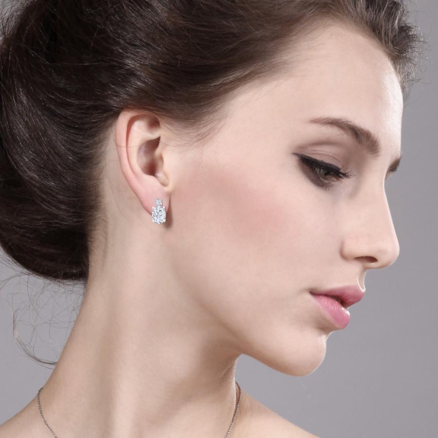 最安値❕ ピアス レディース モアサナイト Forever Brilliant 14金 ホワイトゴールド プレゼント 女性 ブランド 【S1159911782】(40894円)