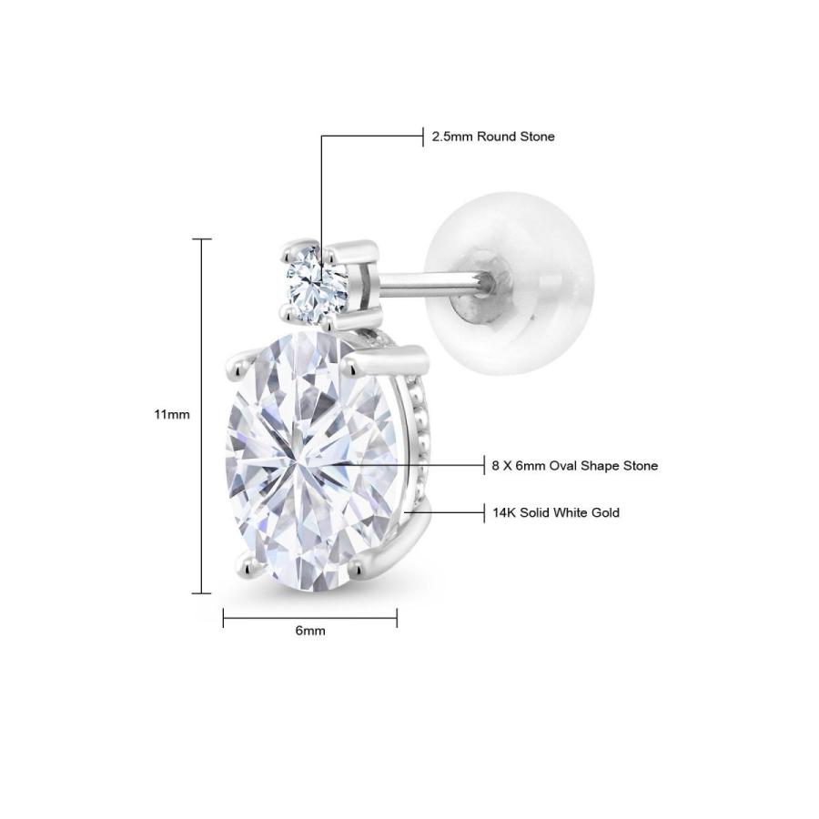 最安値❕ ピアス レディース モアサナイト Forever Brilliant 14金 ホワイトゴールド プレゼント 女性 ブランド 【S1159911782】(40894円)