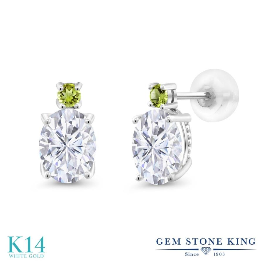 ピアス レディース モアサナイト Forever Brilliant 14金 ホワイトゴールド プレゼント 女性 ブランド