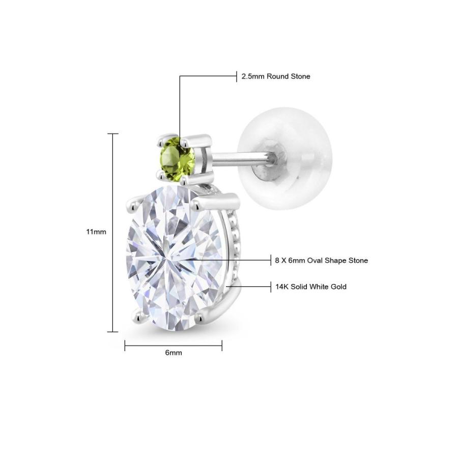 【最安値挑戦中】 ピアス レディース モアサナイト Forever Brilliant 14金 ホワイトゴールド プレゼント 女性 ブランド 【PE1260772264】(44450円)