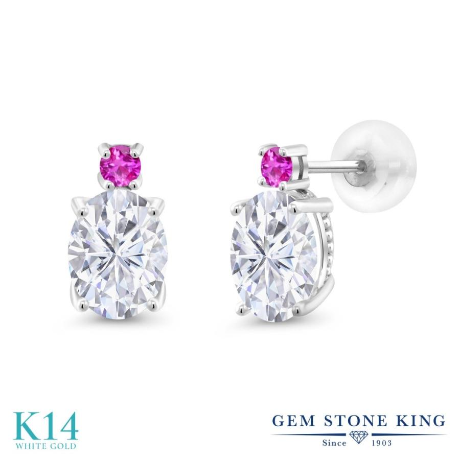 ピアス レディース モアサナイト Forever Brilliant 14金 ホワイトゴールド プレゼント 女性 ブランド(39116円)