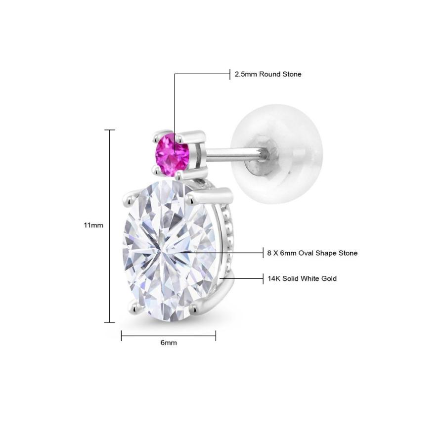 ［即日発送］ ピアス レディース モアサナイト Forever Brilliant 14金 ホワイトゴールド プレゼント 女性 ブランド 【MY1109478528】(39116円)