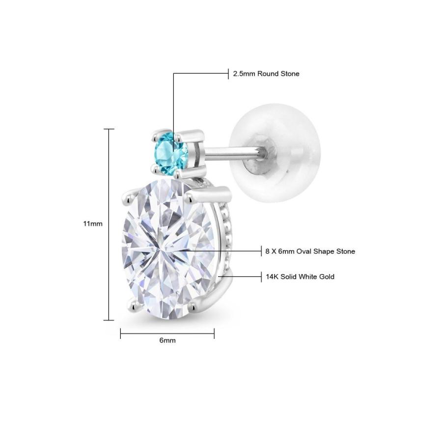 お値下げ ピアス レディース モアサナイト Forever Brilliant 14金 ホワイトゴールド プレゼント 女性 ブランド 【LWH1285985882】(45339円)