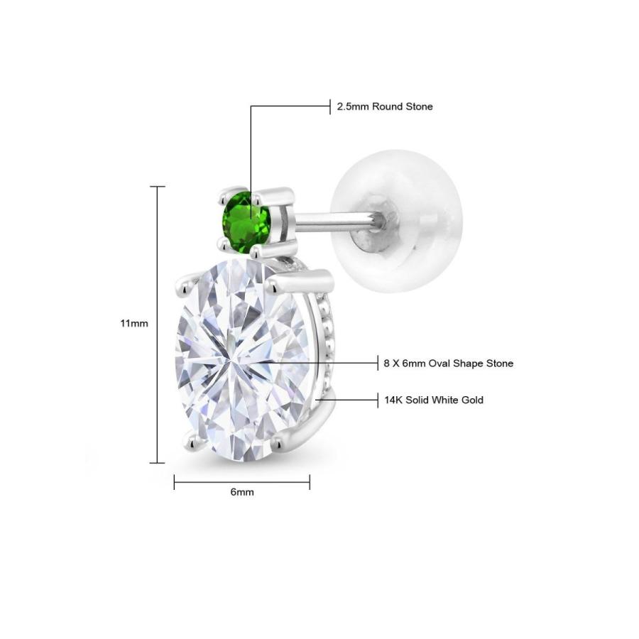 ピアス レディース モアサナイト Forever One GHI 14金 ホワイトゴールド プレゼント 女性 ブランド One 14金 プレゼント レディース モアサナイト GHI Forever ブランド ピアス ホワイトゴールド 女性